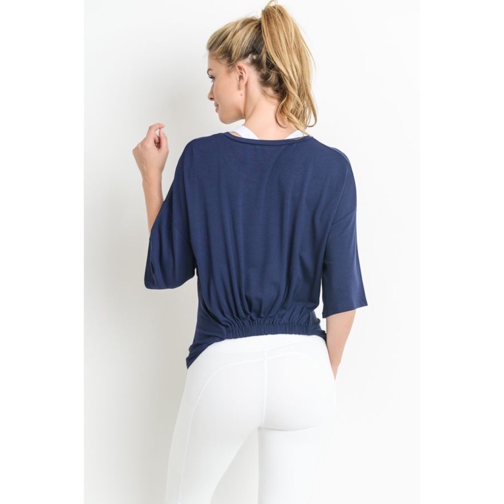 Active Top with Twisted Front Accent - Picture 7 of 7